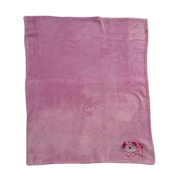 Le Bebe Favorite Pink Baby Kids Security Lovey Blanket Cat Kitty Cheetah - Picture 1 of 7